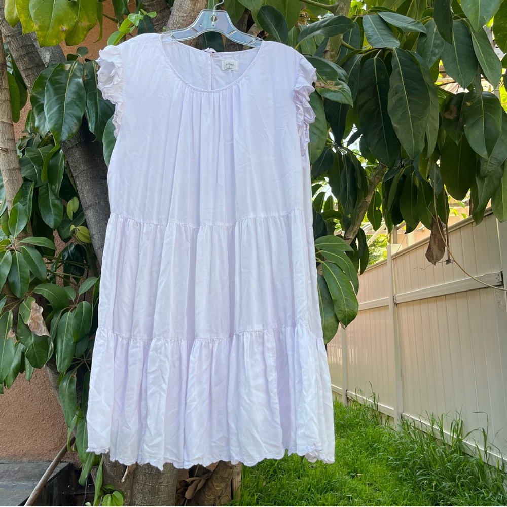 Aritzia Wilfred Sidonie Pale Lilac Dress.